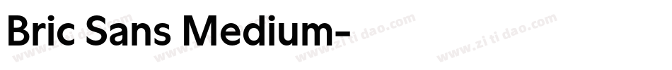 Bric Sans Medium字体转换